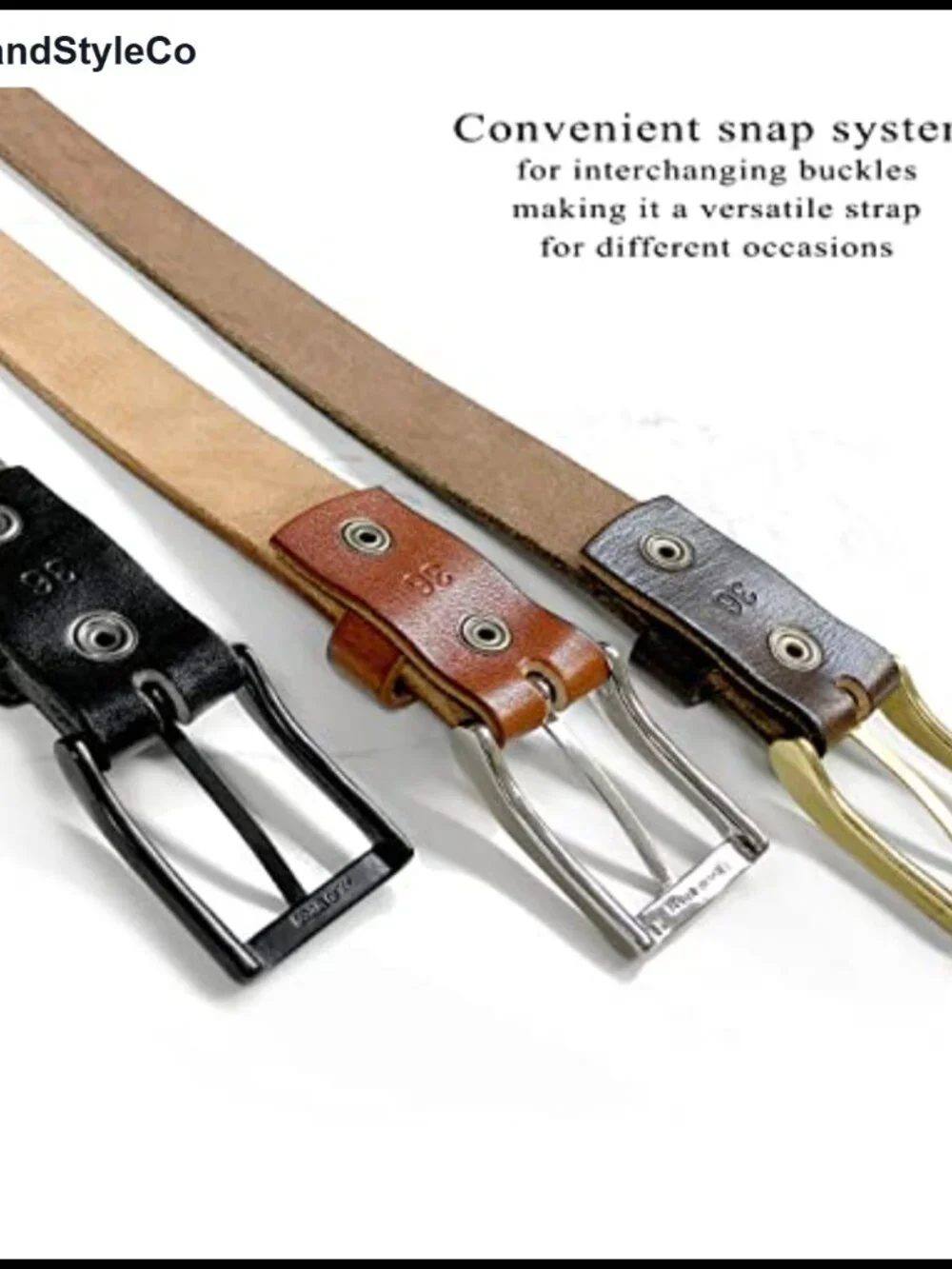 Full Grain Leather Belt 30mm Wide One Piece Casual Dress or Studded Punk Jean